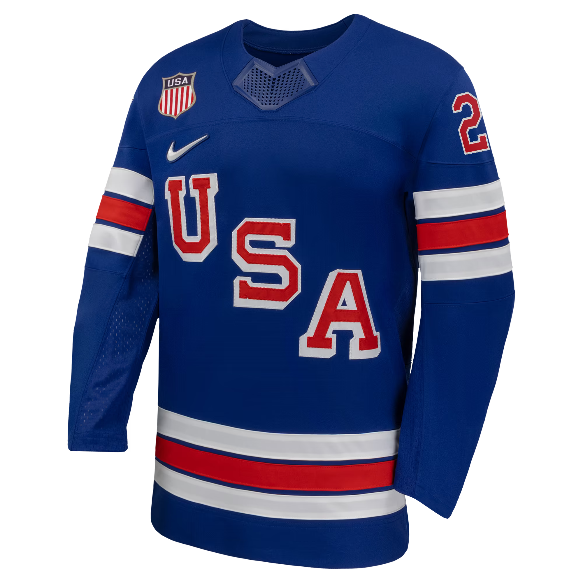 Selfika Dylan Larkin Nike US Hockey 2026 Home Jersey Royal