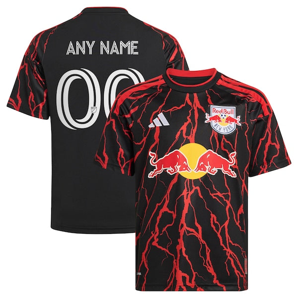 Adidas New York Red Bulls 2026 The Rooted Kit Replica Custom Jersey Black