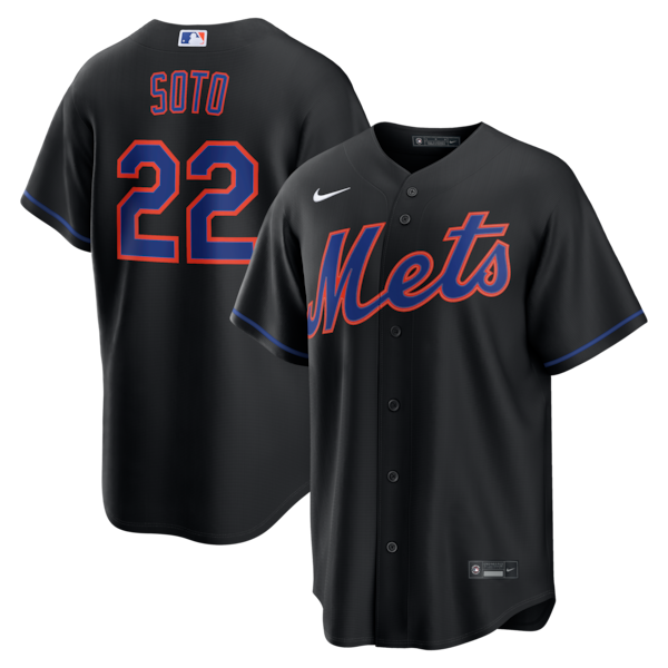 Nike Juan Soto New York Mets Alternate Replica Jersey Black