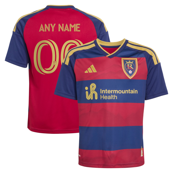 Adidas Real Salt Lake Youth 2026 The Switchback Replica Custom Jersey Red