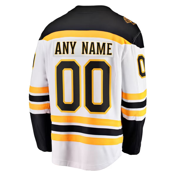 Selfika Boston Bruins Fanatics Away Breakaway Custom Jersey