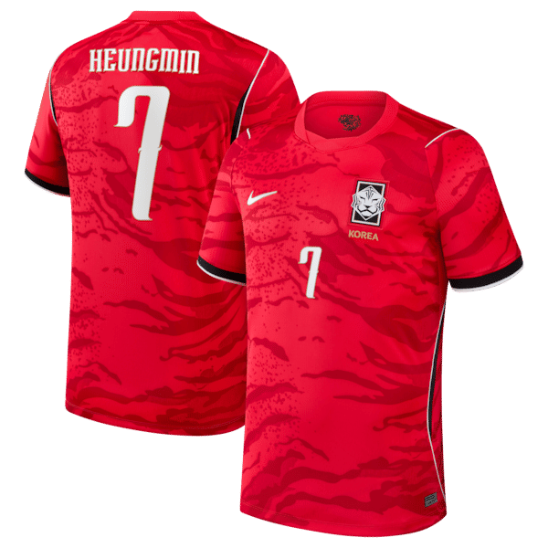 Nike 2026 South Korea National Team Son Heung-Min Home Stadium Replica Jersey Red