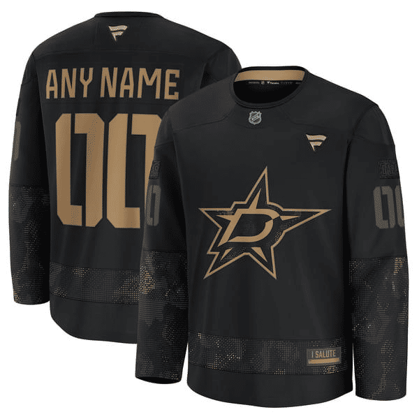 Selfika Dallas Stars Fanatics Military Practice Jersey Black