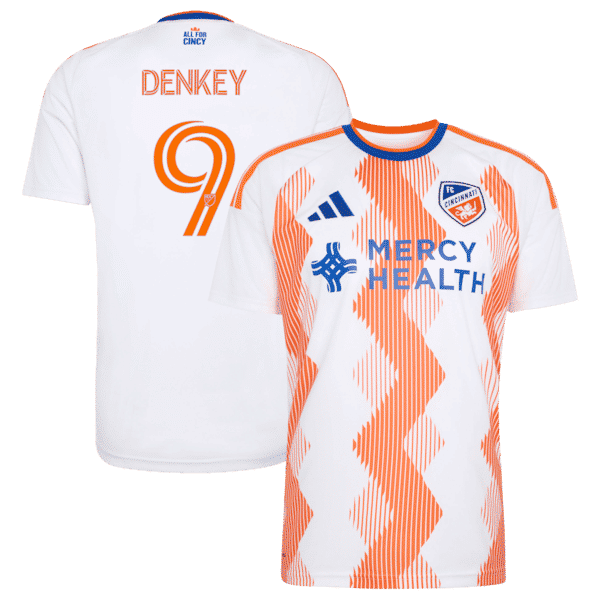Adidas Kevin Denkey FC Cincinnati 2026 The Seven Hills Kit Replica Jersey White