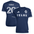 Adidas Andrés Cubas Vancouver Whitecaps FC 2026 The Coastal Jersey Replica Blue
