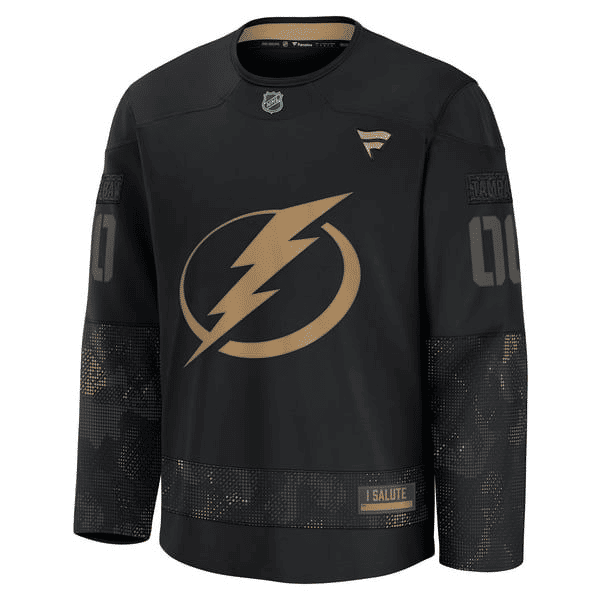 Selfika Tampa Bay Lightning Fanatics 2024 Military Appreciation Practice Jersey