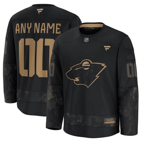 Selfika Fanatics Minnesota Wild Military Appreciation Jersey