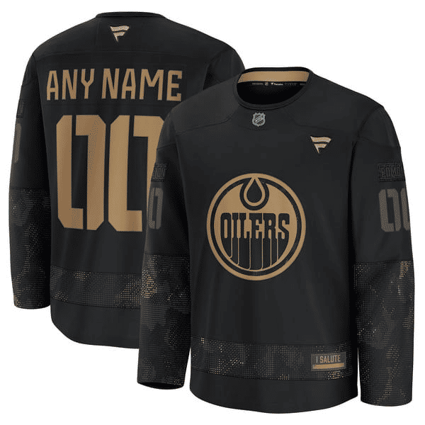 Selfika Edmonton Oilers Fanatics 2024 Military Practice Jersey