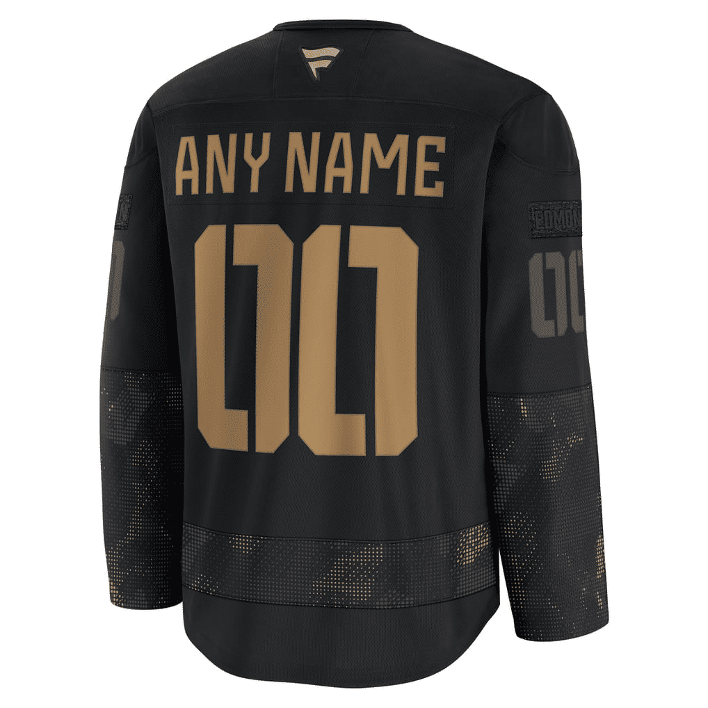 Selfika Edmonton Oilers Fanatics 2024 Military Practice Jersey