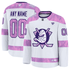 Selfika Fanatics Anaheim Ducks Hockey Fights Cancer Practice Jersey