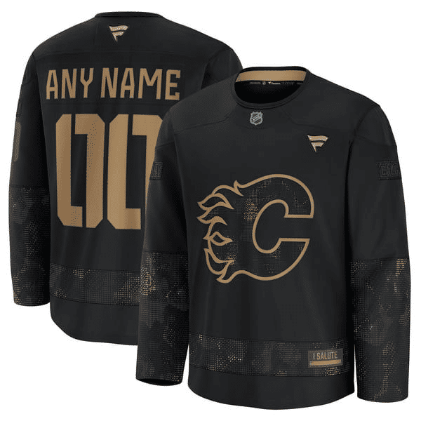 Selfika Calgary Flames Fanatics 2024 Military Appreciation Jersey