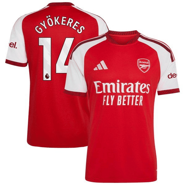 Viktor Gyökeres Arsenal adidas 2026/27 Home Replica Jersey - Red