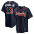 Nike Ronald Acuña Jr. Atlanta Braves Alternate Replica Jersey Navy