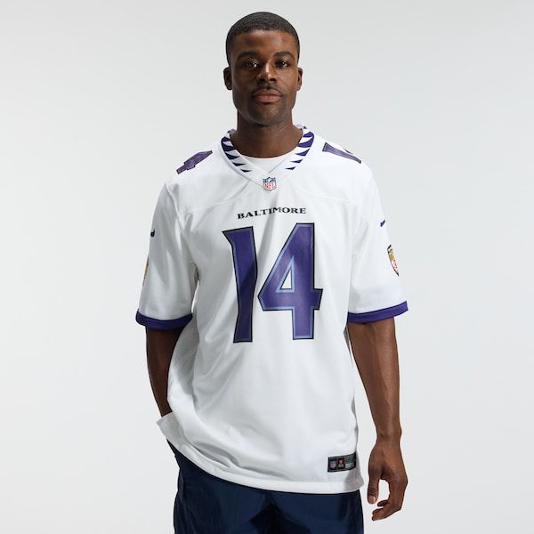 Nike Kyle Hamilton Baltimore Ravens Game Jersey White