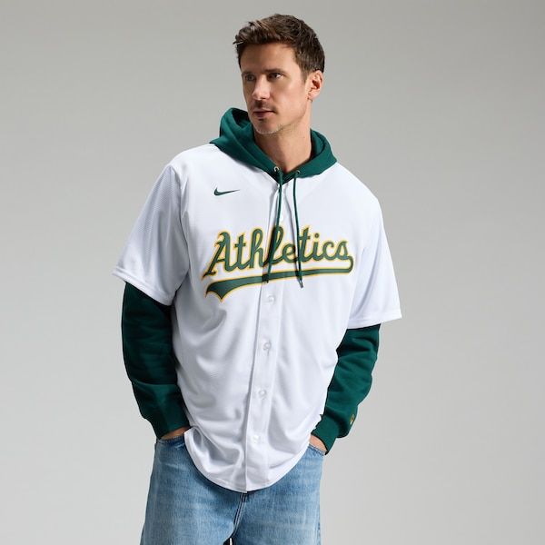 Nike Nick Kurtz Athletics Home Replica Player Jersey White