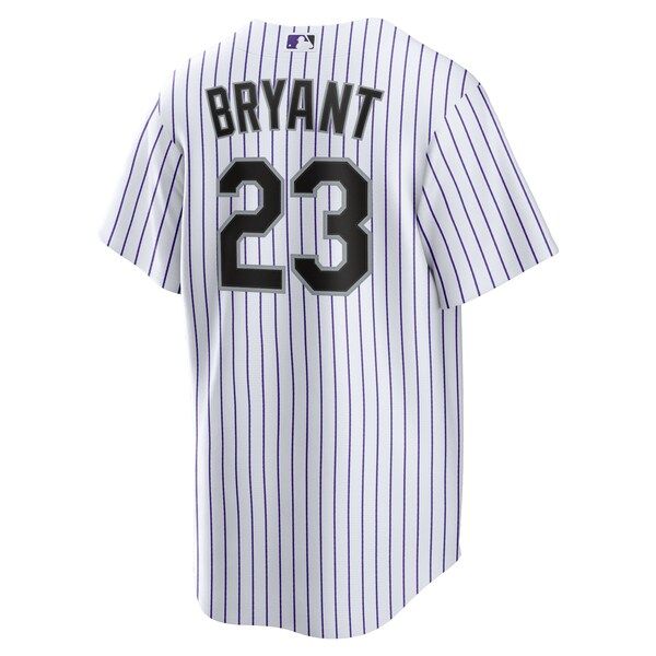 Nike Kris Bryant Colorado Rockies Replica Player Jersey White/Purple