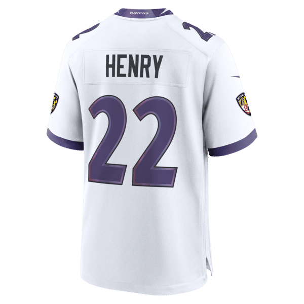 Nike Derrick Henry Baltimore Ravens Game Jersey White