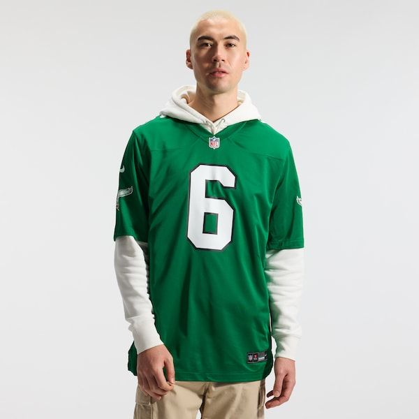 Nike DeVonta Smith Philadelphia Eagles Alternate Game Jersey Kelly Green