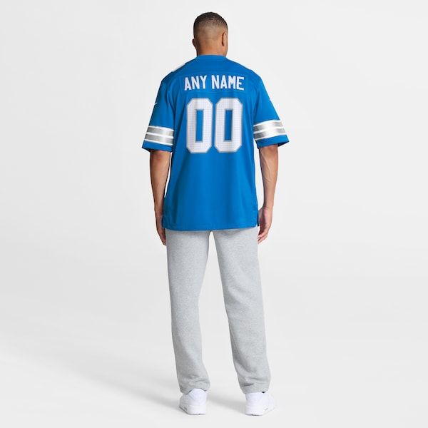 Nike Detroit Lions Custom Game Jersey Blue