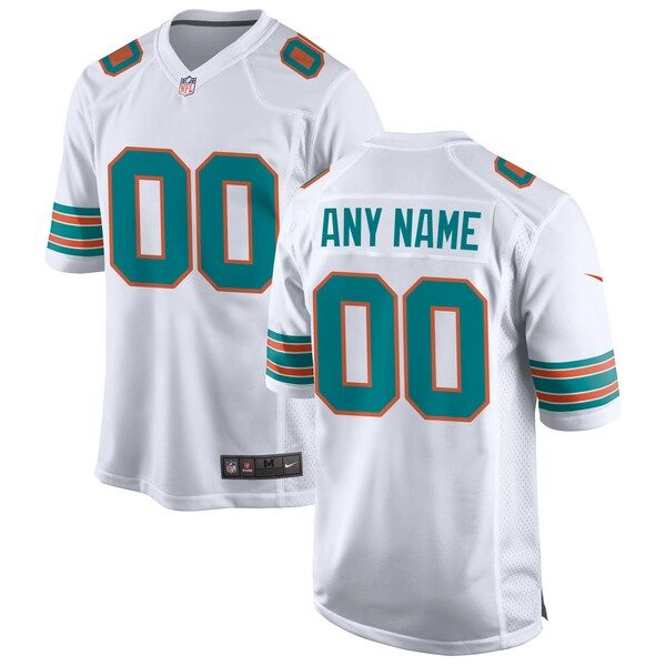 Nike Miami Dolphins Alternate Custom Game Jersey White