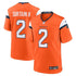 Nike Patrick Surtain II Denver Broncos Team Game Jersey Orange