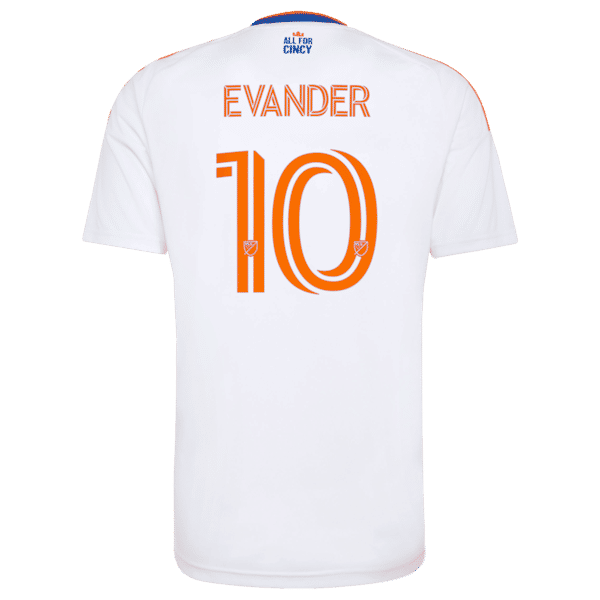 Adidas Evander Da Silva Ferreira FC Cincinnati 2026 The Seven Hills Kit Replica Jersey White