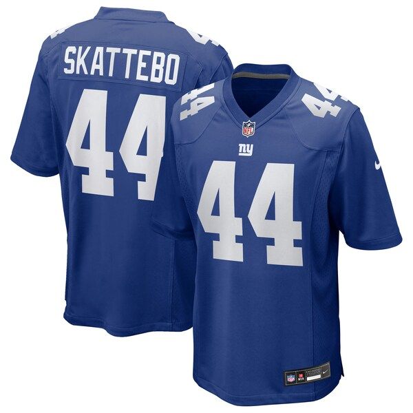 Nike Cam Skattebo New York Giants Game Jersey Royal