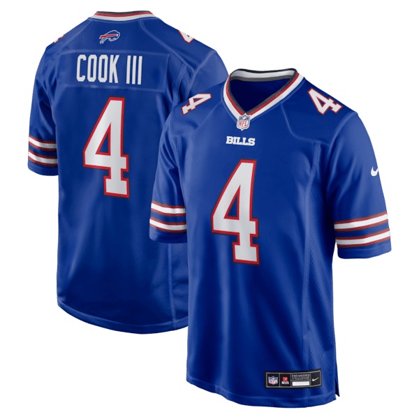 Nike James Cook III Buffalo Bills Game Jersey Royal