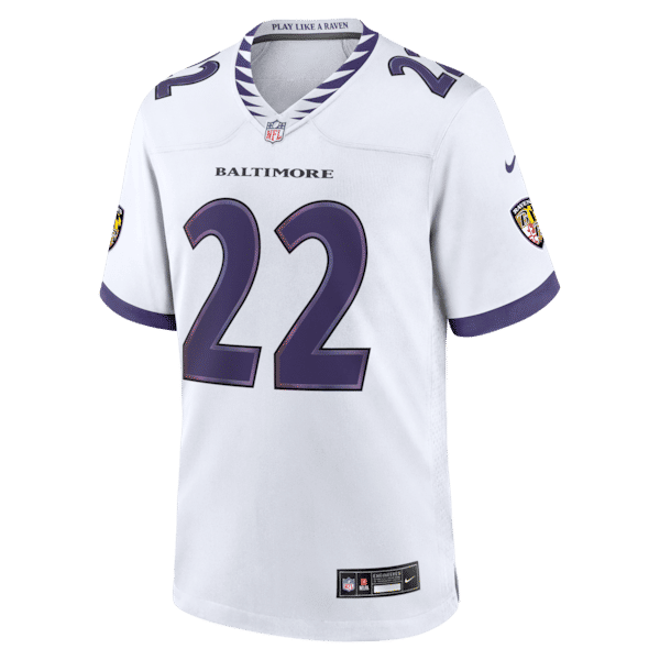 Nike Derrick Henry Baltimore Ravens Game Jersey White
