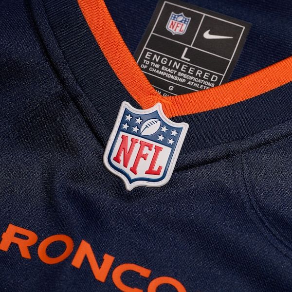Nike Denver Broncos Alternate Mile High Collection Custom Game Jersey Navy