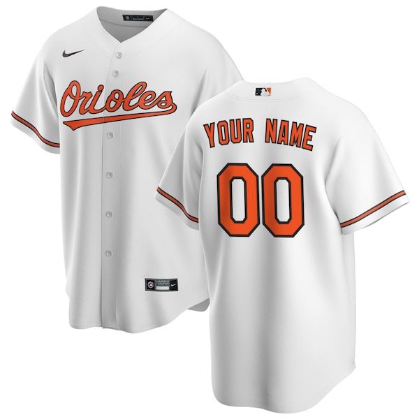 Nike Baltimore Orioles Home Replica Custom Jersey White