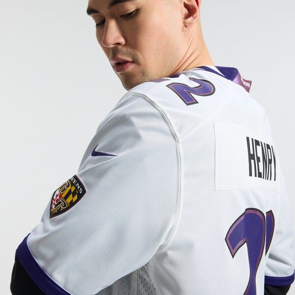 Nike Derrick Henry Baltimore Ravens Game Jersey White