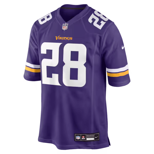 Nike Adrian Peterson Minnesota Vikings Game Jersey Purple