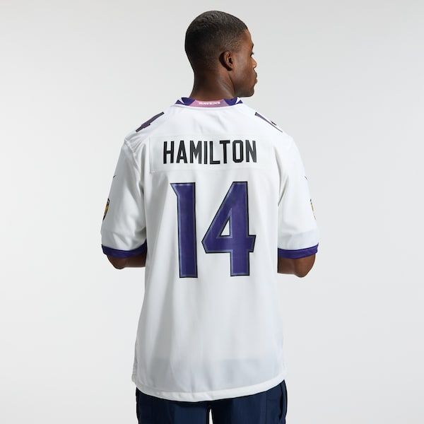 Nike Kyle Hamilton Baltimore Ravens Game Jersey White