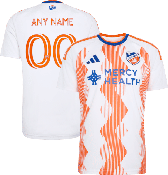 Adidas FC Cincinnati 2026 The Seven Hills Kit Replica Custom Jersey White