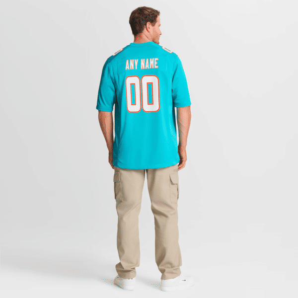 Nike Miami Dolphins Custom Game Jersey Aqua