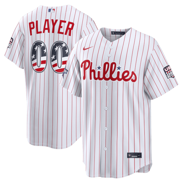 Nike Philadelphia Phillies 2026 All-Star Game Stars & Stripes Stadium Pick-A-Player Jersey White