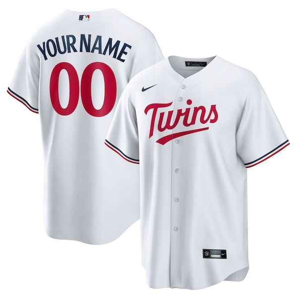 Nike Minnesota Twins Home Replica Custom Jersey White