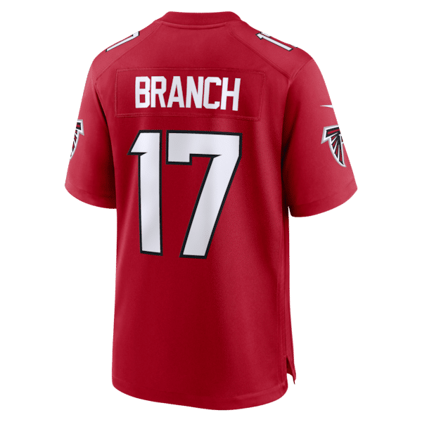 Nike Zachariah Branch Atlanta Falcons Team Game Jersey Red