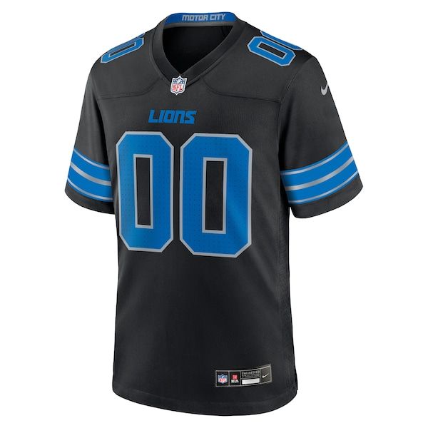 Nike Detroit Lions Alternate Custom Game Jersey Black