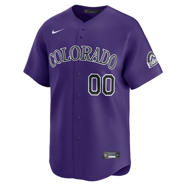 Nike Colorado Rockies Alternate Limited Custom Jersey Purple
