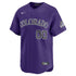 Nike Colorado Rockies Alternate Limited Custom Jersey Purple