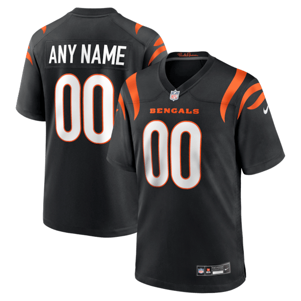 Nike Cincinnati Bengals Custom Game Jersey Black
