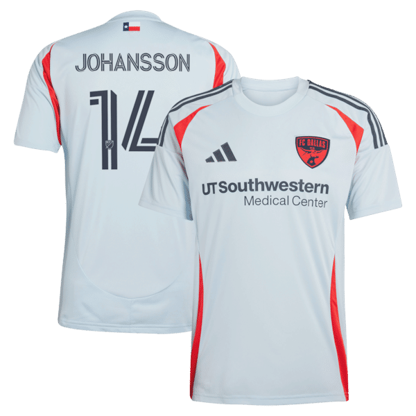 Adidas Herman Johansson FC Dallas 2025 The Inferno Kit Replica Jersey Light Blue