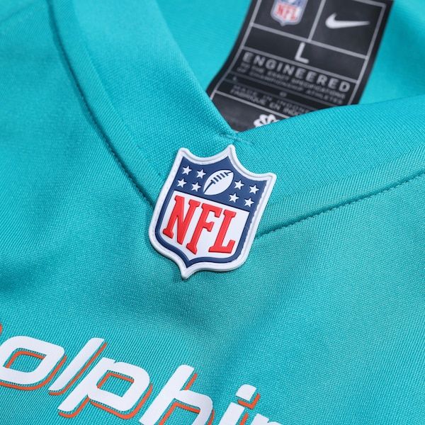 Nike Miami Dolphins Custom Game Jersey Aqua