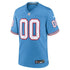 Nike Tennessee Titans Oilers Throwback Custom Game Jersey Light Blue