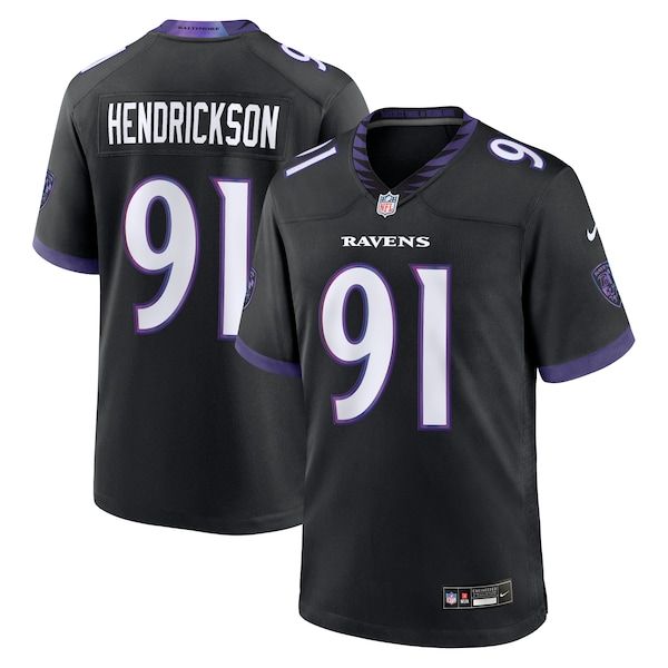 Nike Trey Hendrickson Baltimore Ravens Alternate Game Jersey Black