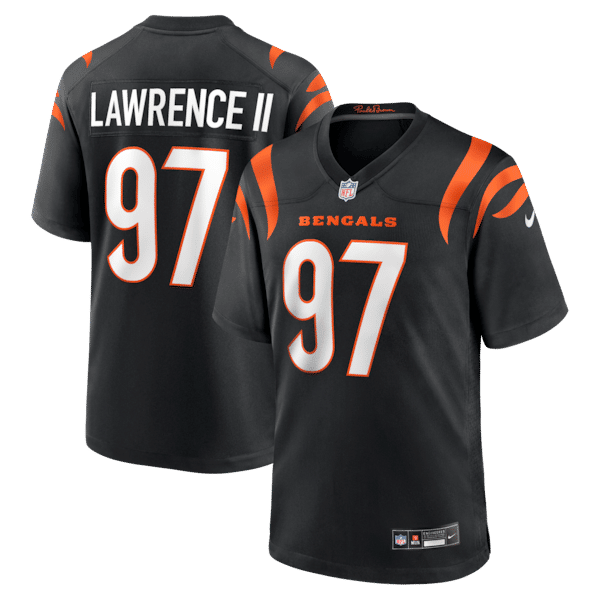 Nike Dexter Lawrence II Cincinnati Bengals Game Jersey Black