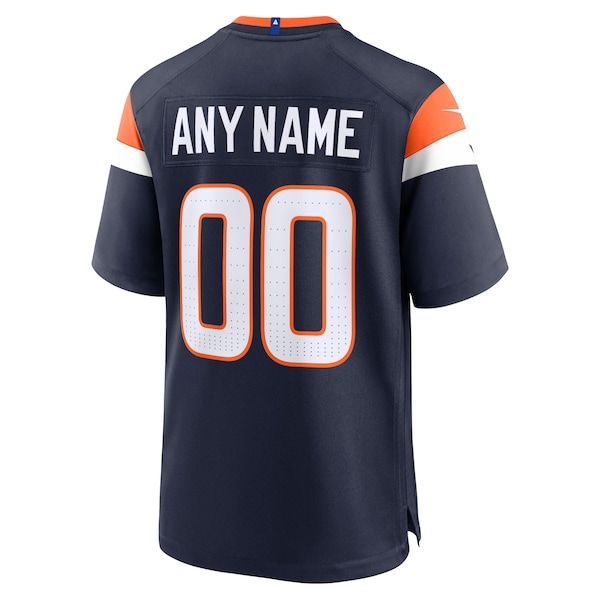 Nike Denver Broncos Alternate Mile High Collection Custom Game Jersey Navy