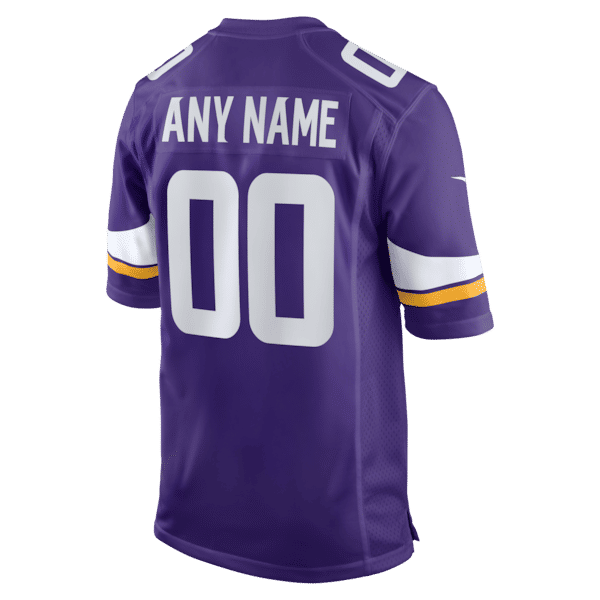 Nike Minnesota Vikings Custom Game Jersey Purple